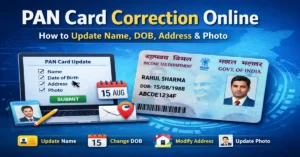 pan card correction online