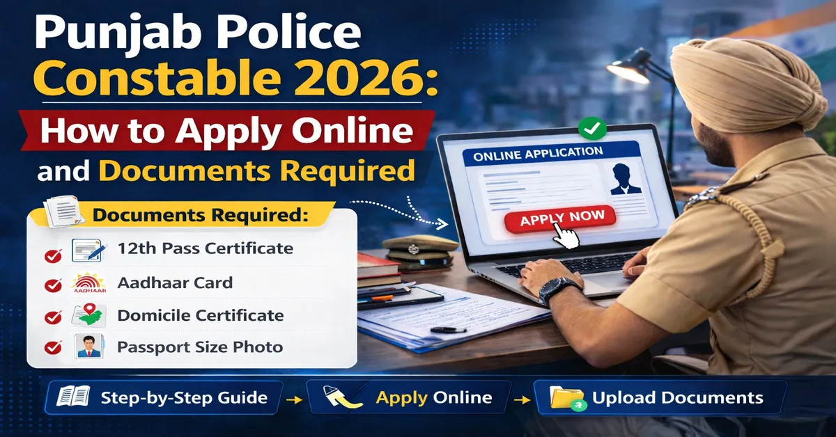 Punjab Police Constable Recruitment 2026 Apply Online