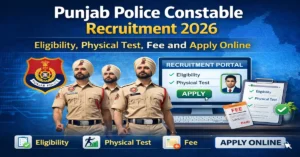 punjab police constable recruitment